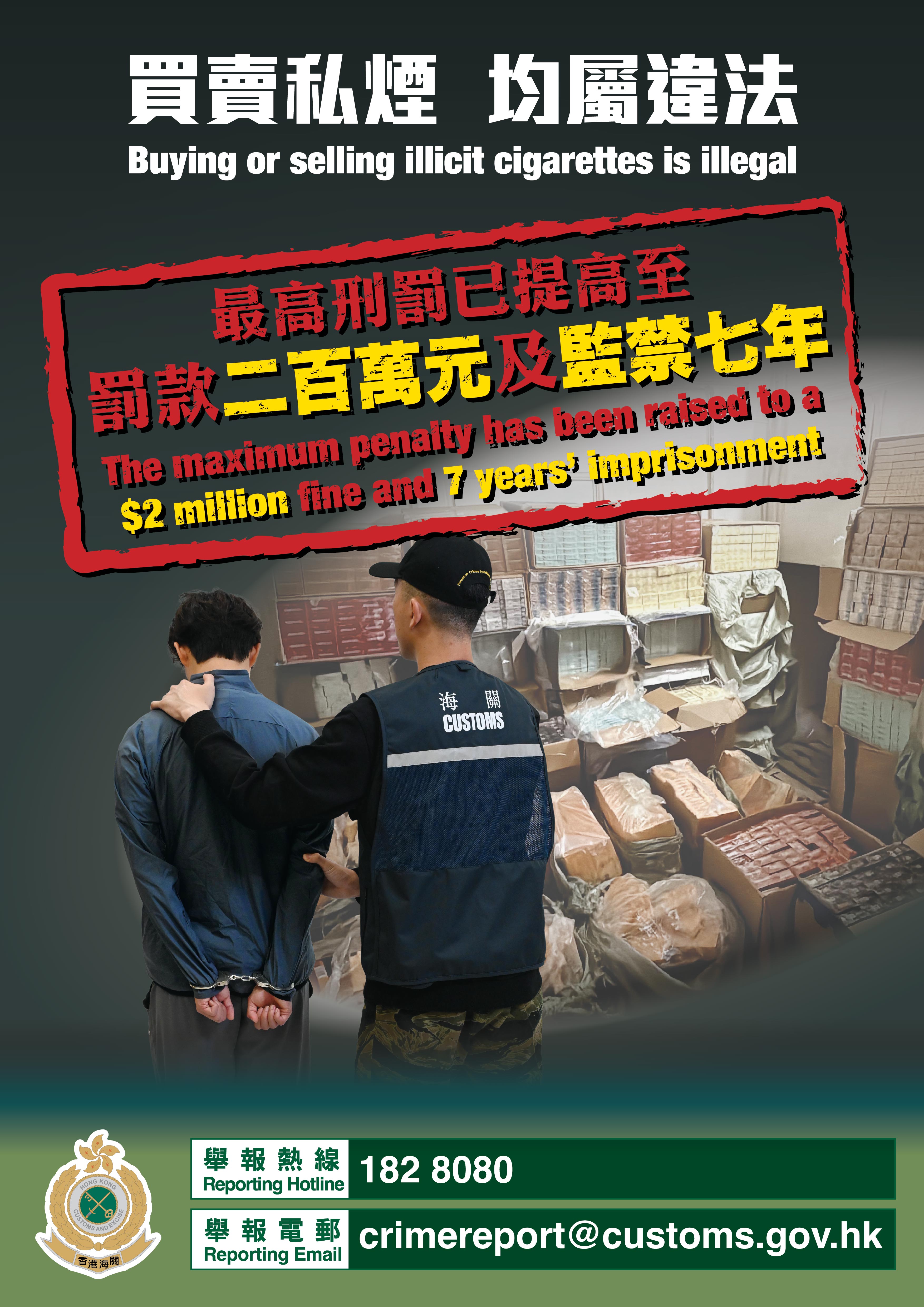 提高私煙相關罰則